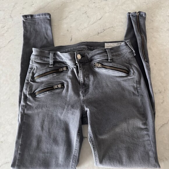 rag and bone Moto - Skinny Ankle Zip Jeans - Sz 29 - Picture 3 of 4